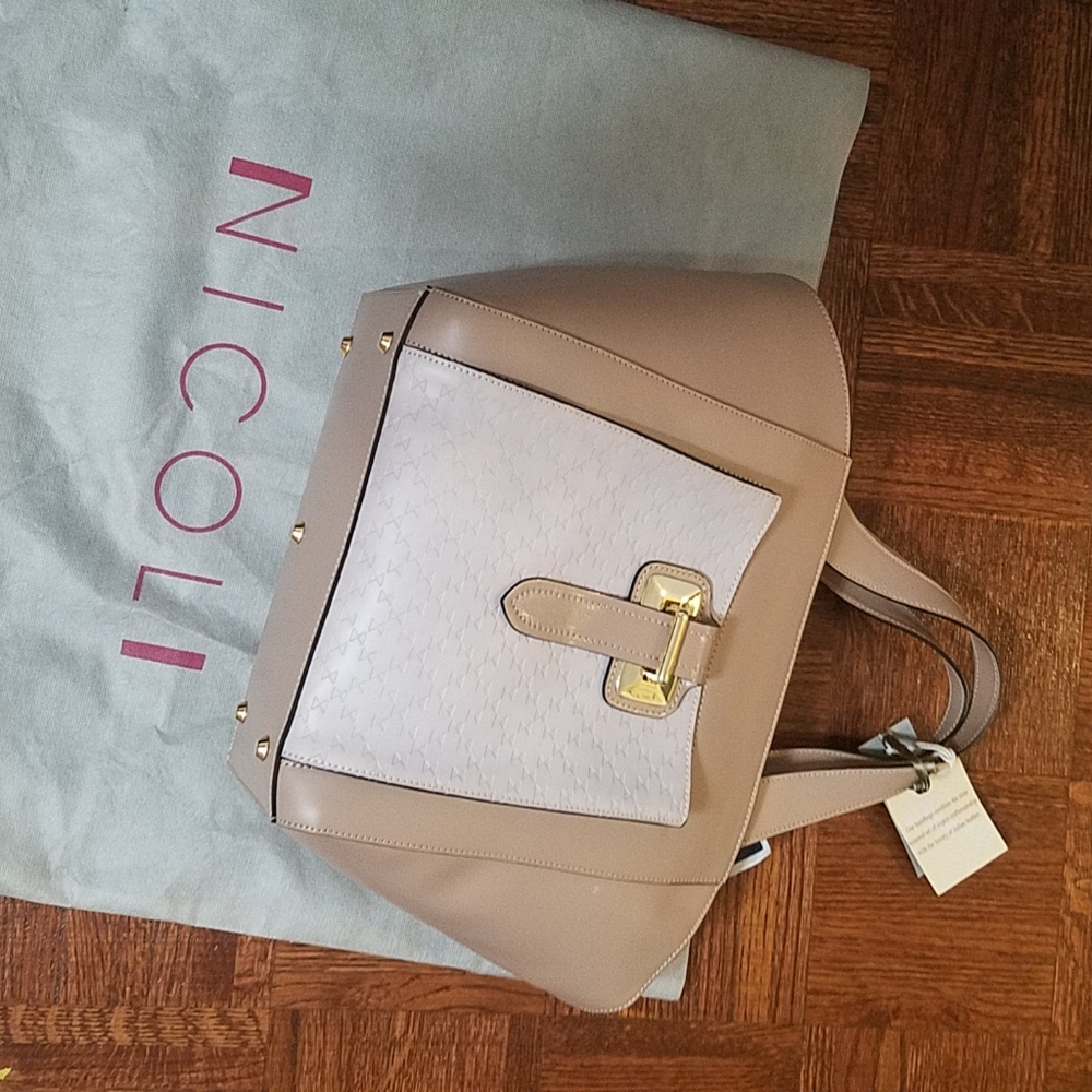 Brand new Nicoli Italian leather handbag